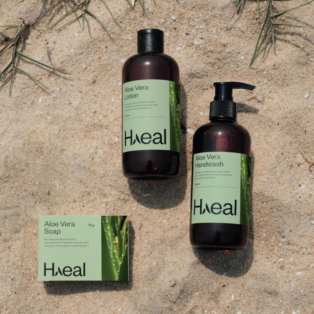 HAEAL Combos Aloe Vera Range Combo Pack (Handwash, Lotion & Soap)