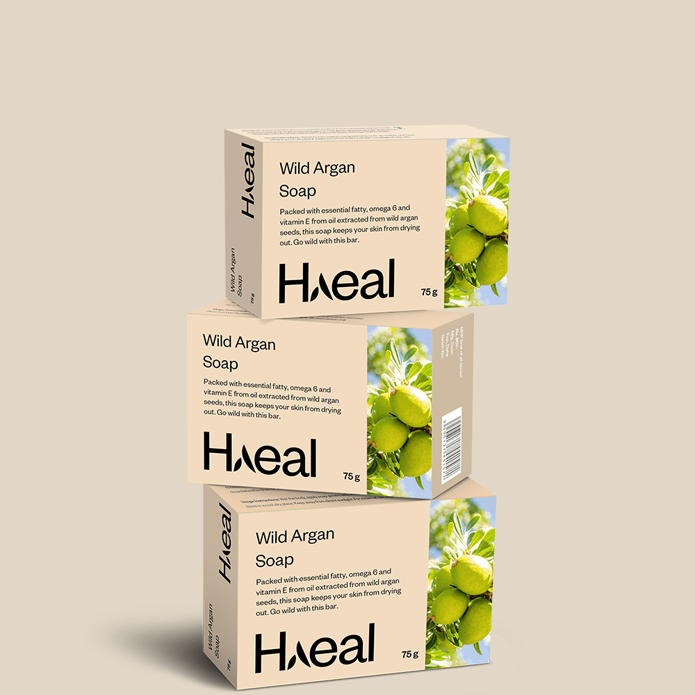 HAEAL Pack of 3 Exotic Wild Argan Soap