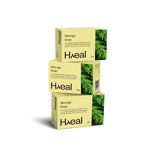 HAEAL Pack of 3 Protective and Nourishing Moringa Soap