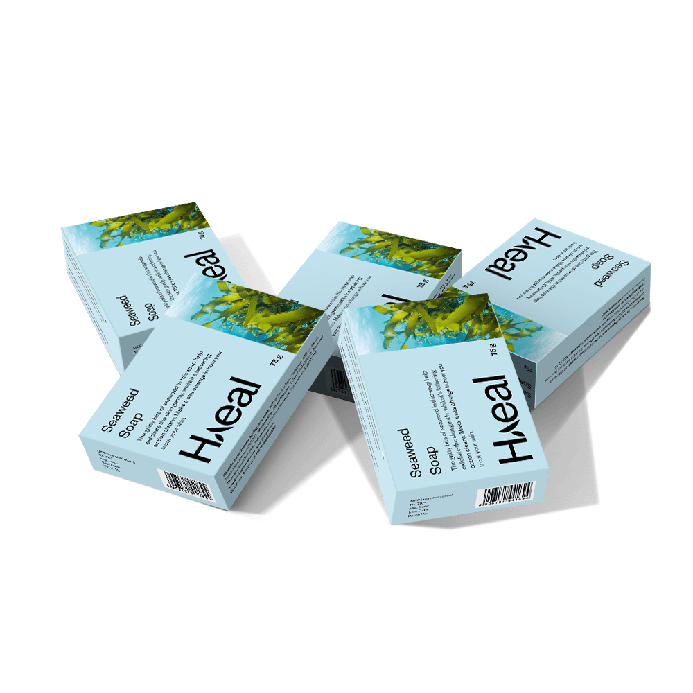 HAEAL Pack of 5 Shimmering Seaweed Soap