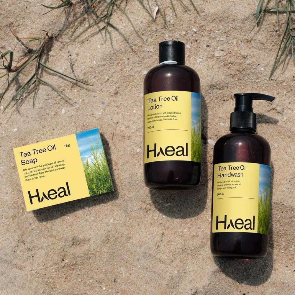 HAEAL Combos Tea Tree Oil Range Combo Pack (Handwash, Lotion & Soap)